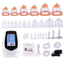 Portable Slim Equipment Micro-current red led orange buttock lifting massage Vacuum Breast & Butt Lift Machine 18cm XL cups