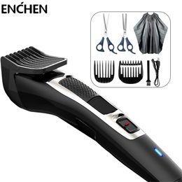 ENCHEN Sharp3S Men s Electric Hair Clipper Kit Barber Professional Cordless Trimmer Self cut Machine With Limit Combs 220712
