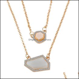 Pendant Necklaces Pendants Gold Necklace Chain Turtle Rhinestone Hip Hop Gemstones Chains Drop Deliv Sexyhanz Dhrde