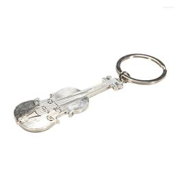 Keychains Creative Violin Keychain Classic Instrument Model Pendant Small Gifts For Music Lovers Training Promotional Smal22