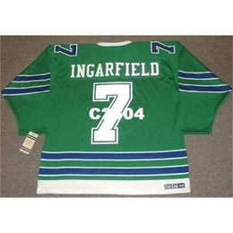 Chen37 Men #7 EARL INGARFIELD Seals 1968 CCM Vintage RETRO Home Hockey Jersey or custom any name or number retro Jersey