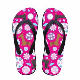 slippers Customised Dachshund Garden Party Brand Designer Casual Womens Home Slippers Flat Slipper Summer Fashion Flip Flops For Ladies Sandals g5Ua#