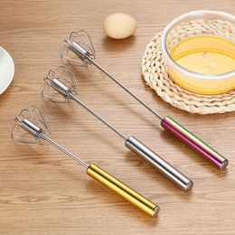 Stainless Steel Push Type Egg Beater Manual Cream Egg Stir Tools Baby Complementary Food Rotate Agitator Kitchen Baking Tool BH6651 WLY