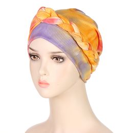 New Head Scarf For Muslim Women Turban Braids Bonnet Women Stretch Arab Head Wrap Turbantes Chemo Cancer Hat Beanies