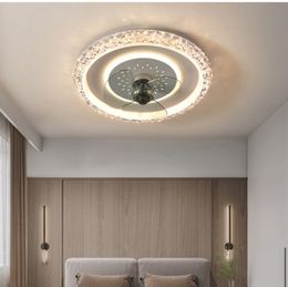 Nordic bedroom decor led lights for room Ceiling fan light lamp restaurant dining Ceiling fans with remote control LFLA