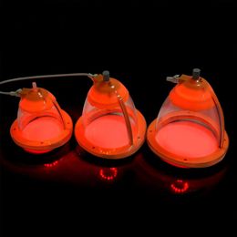 Portable slim equipment Micro-current vacuum cupping breast enhancement butt lift machine with red led