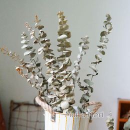 Decorative Flowers & Wreaths Dried Natural Eucalyptus Real Leaves Stems Branch Plant DIY Wedding Home Office DecorationDecorative