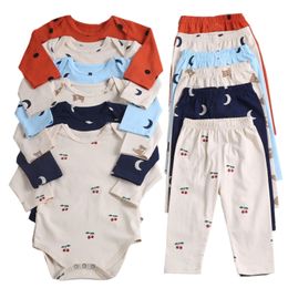 Yg, Brand Baby Clothes Cute Girl Baby Jumpsuit + Pants + Hat Three-piece Cotton Baby Boy Suit Suitable For 0-2 Years Ol 220509