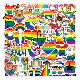 Pack of 50Pcs Wholesale New LGBTQ Stickers No-Duplicate Waterproof For Luggage Skateboard Notebook Helmet Water Bottle Phone Car decals Kids Gifts