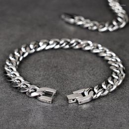 Link Chain Hiphop Stainless Steel Bracelet For Men Unisex