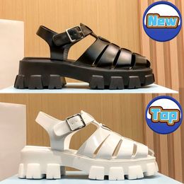 Top Foam Rubber designer Sandals women slippers beach shoes with box white black Heightening 5cm Thick Bottom Gear Hollow sandal luxury womens slides