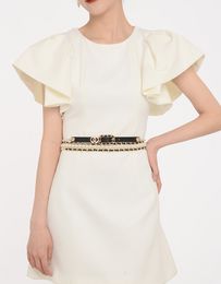 TopSelling New fashion Ladies pearl belt Top Quality sheepskin waist chain with dress accessories jeans multi lap girdle