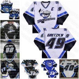 CeoDanbury Trashers 2004-05 Jersey Brent Gretzky Mike Bayrack Galante Brad Wingfield Jon Mirasty Scott Stirling Bren dan McCartin Regan FLY