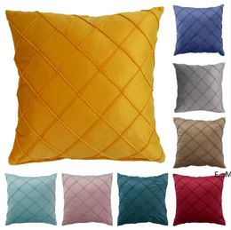 Nordic Simple Creative Pillow Case Geometric Pillows Cover Household Products Sofa Office Suede Cushion Covers 9 Style GCB14965