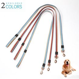 Dog Collars & Leashes 2m Large Pet Training Traction Rope Polyester Wear-Resistant Thickened And Extended Para Perros