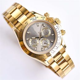 Mens Luxurious Watches Gold Watch for Man Diamond Automatic Movement Big Dial Ceramic Bezel Stainless Steel Strap Waterproof Designer