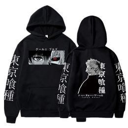 Tokyo Ghoul Anime Hoodie Pullovers Sweatshirts Ken Kaneki Graphic Printed Tops Casual Hip Hop Streetwear 220809