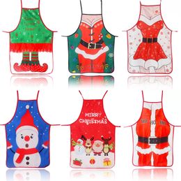 Christmas Decorations for Home 1 Pcs Santa Claus Christmas Apron Xmas Decor Noel Navidad 2022 New Year Cristmas Gift