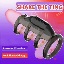 Full Body Massager Sex toys masager g Spot Stimulator Bullet Vibrator Massager Cock Sleeve Penis Vibrating Ring Ejaculation Delay Strap on Dildo Dick Y8XP