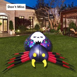 Other Event & Party Supplies 8 Ft Long Halloween Inflatable Spider Decorations w 220823