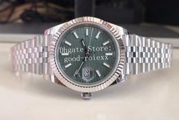 Relógios masculinos de 41 mm verde menta azul turquesa relógio masculino Bp automático 2813 Wimbledon Jubileu pulseira safira mecânica Bpf ródio