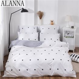 Alanna X-1004 Printed Solid bedding sets Home Bedding Set 4-7pcs High Quality Lovely Pattern with Star tree flower 201119