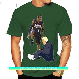 Allen Iverson Crossing Donald Trump Felpa con cappuccio Camicia estiva manica lunga Plus Size 220702