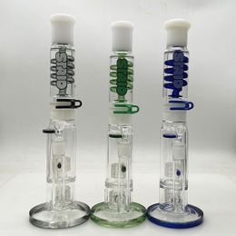 Glycerin Glass Bong WaterPipe Smoking Pipe Beaker Hookah with bowl and Clip