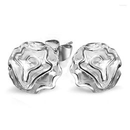 Stud Fashion Sterling Silver 925 Earrings For Women Party Simple Rose Flower Earring Jewelry Pendientes Mujer ModaStud Farl22