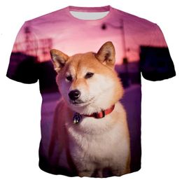 Men's T-Shirts Animal Doge Streetwear Dog Men Men/women Fashion Cool 3D Printed Casual Style Tshirt Tops