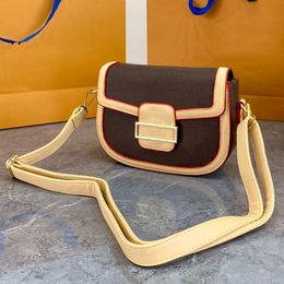 Luis Viton Handbags LouisVuiotton Brands Bags Brown Flower Designer Shoulder Crossbody Bag Leather Saddle Lvse Women LouiseViution