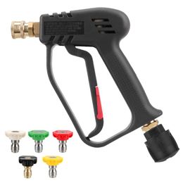 Water Gun & Snow Foam Lance Color Nozzle Kit Cleaning For Car M22 14MM 4000PSI Karcher/Nilfisk With 5 Quick Connect High PressureWater