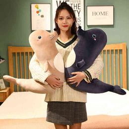 Pc Cm Kawaii Plush Seal Toy Cute Sea Lion Cushion Filled Sofa For Kids Girl Pregnants Sleeping Birthday Gifts J220704