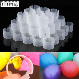 50pcs Balloons Arch Buckle Plastic Clip Bracket Arch Balloon Connector Clips Ring Buckle For Arches Birthday Wedding Party Prom