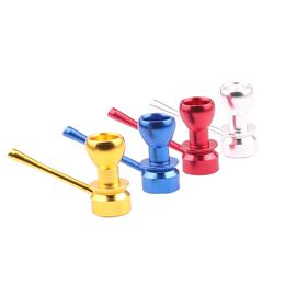 57mm metal creative hourglass pipe foreign trade export environmental protection Aluminium removable cigarette holder