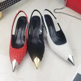 Дизайнерские женские сандалии на высоком каблуке. Модная кожаная танцевальная обувь с острым носком.