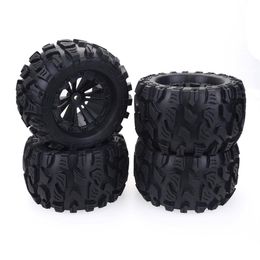 4PCS Set Wheel Rim and Rubber Tyres Traxxas slash VKAR for 110 Monster Bigfoot Truck262K