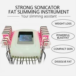 Slimming Machine 635-650 nm lipo laser machine diode lipolaser fat removal equipment liposuction 14 paddles