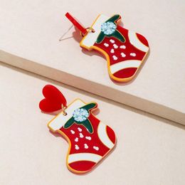 Dangle & Chandelier Earrings Resin Cute Santa Claus For Women Lovely Snowman Elk Jewellery ChristmasDangle Mill22