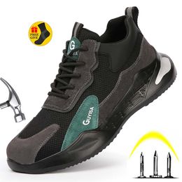 Summer Breathable Steel Toe Anti-Smash And Anti-piercing Lightweight Comfortable Working Safety Shoes Men Safety Shoe