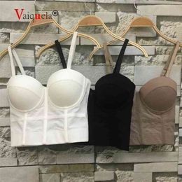 Mesh Push Up Bralet Women's Corset Bustier Bra Night Club Party long sexy Cropped Top Vest Plus Size tank top women white corset 210326