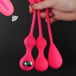 Remote Micro Current Kegel Pelvic Floor Muscle Trainer for Women Vaginal Shrinking Balls Adults Intimate sexy Toy Pussy Massage