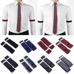 Belts Adjustable Elasticated Unisex Armbands Sleeve Garter Gift Shirt Holders Fashion Business Wedding Groom AccessoriesBelts Forb22