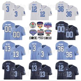 NCAA Football College 36 Cole Holcomb Jerseys Men North Carolina Tar Heels 21 Chazz Surratt 3 Ryan Switzer 12 Marquise Williams 13 Mack Hollins University Custom Name