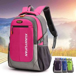 Backpack Teenage High School Bags for Girs Boys Women Nylon College Style Student Bookbags Men Large Capacity 220628