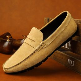 Luxury Brand Men Shoes Loafers Comfy Flats Casual Shoes Breathable Slip-On Soft Leather Driving Shoes Moccasins Walking