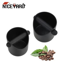 NICEYARD Coffee Grind Knock Box Espresso Grounds Container Household Coffee Accessories Tools Anti Slip Coffee Grind Dump Bin T200523