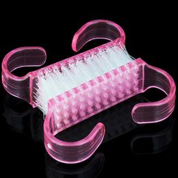 Pink Nail Art Dust Brush Tools Dust Clean Manicure Pedicure Tool Nails