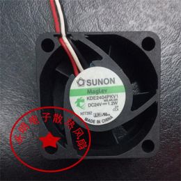 Wholesale fan: KDE2404PKV1 4020 4CM 24V 1.2W three-wire/two lines heat dissipation fan