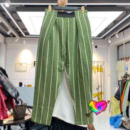 Kapital Stripe Pants 2021FW Men Women High Quality Easy Kapital Pants Back Pockets Elastic Waist Beach Trousers T220803